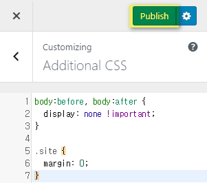 Publishing additional css